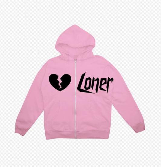 Loner zip up hoodie